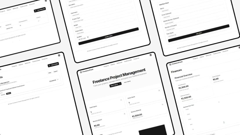 FreelanceTrack – Full Stack App for Freelancers