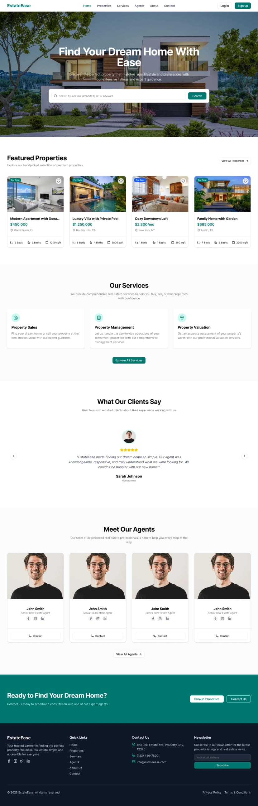 Estate – Real Estate Website