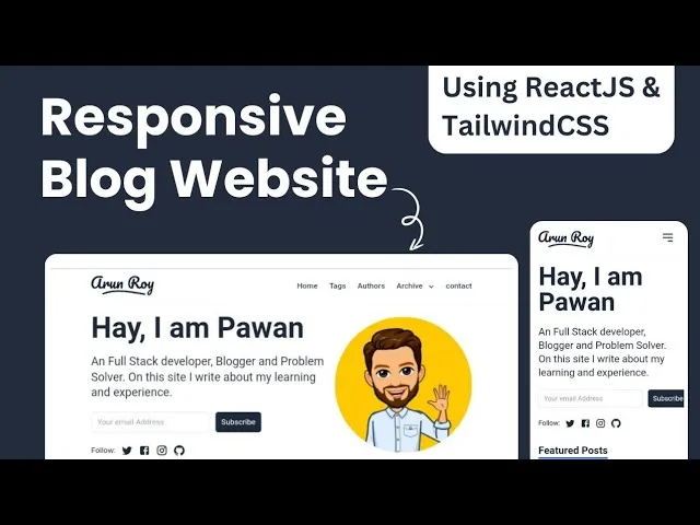 Personal Blog Website built with ReactJS, Vite, and Tailwind CSS